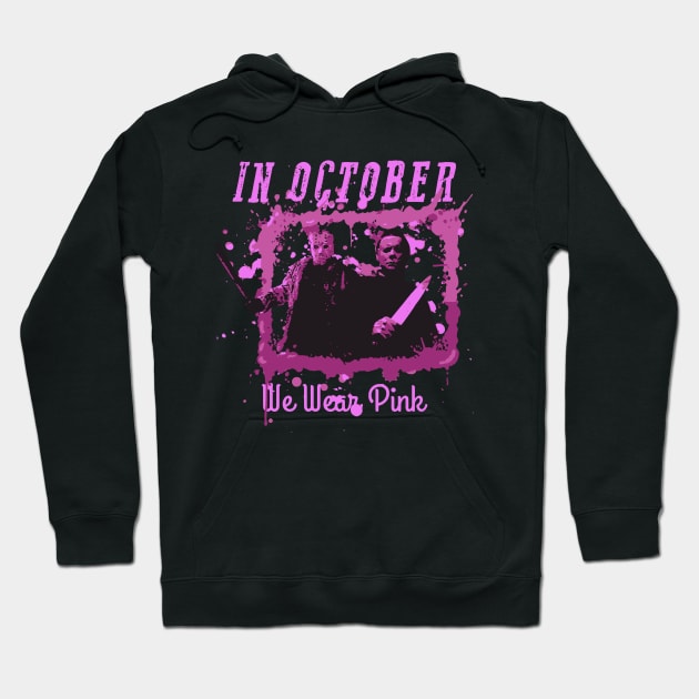 Halloween pinksan horror Hoodie by graficklisensick666